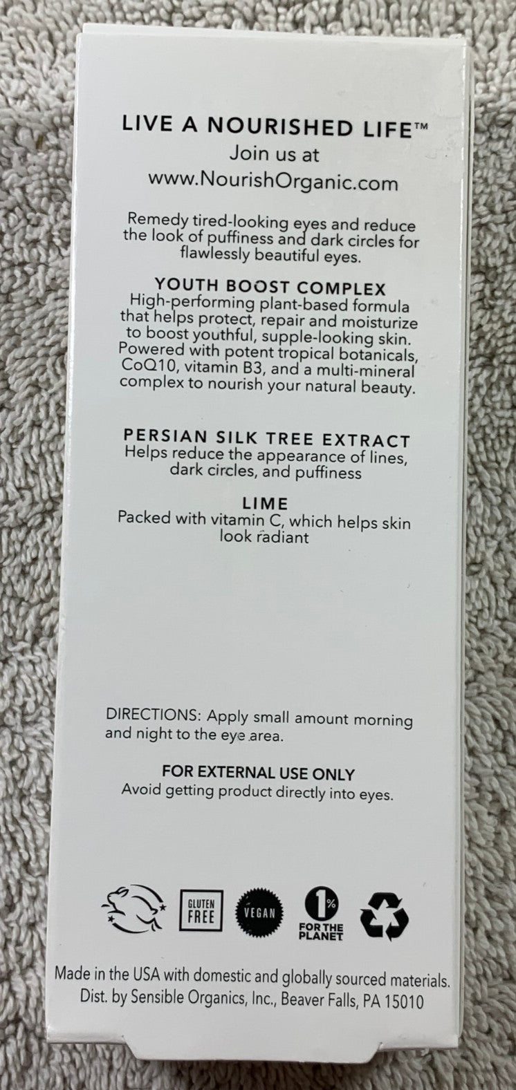 Botanical Eye Cream - Flawless Youth Boost Complex, 2x 0.5 oz