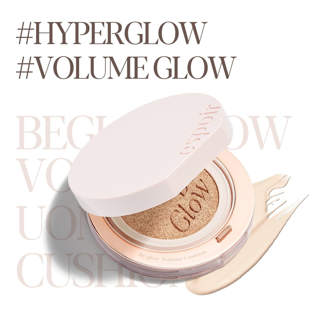 Be Glow Volume Cushion Foundation Vanilla – Dewy, Long-Lasting, SPF 0