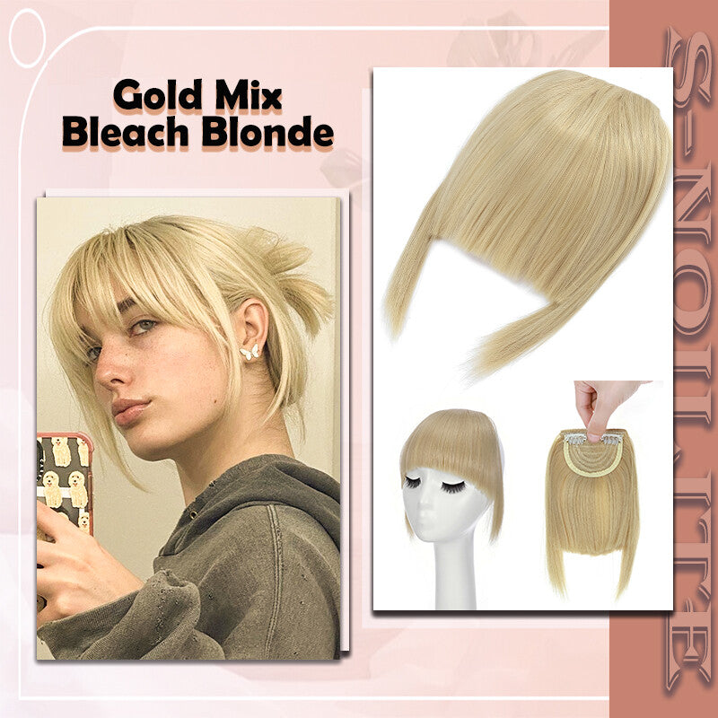 French Style Clip-In Bangs Hair Extensions - 11 Inches Natural Look