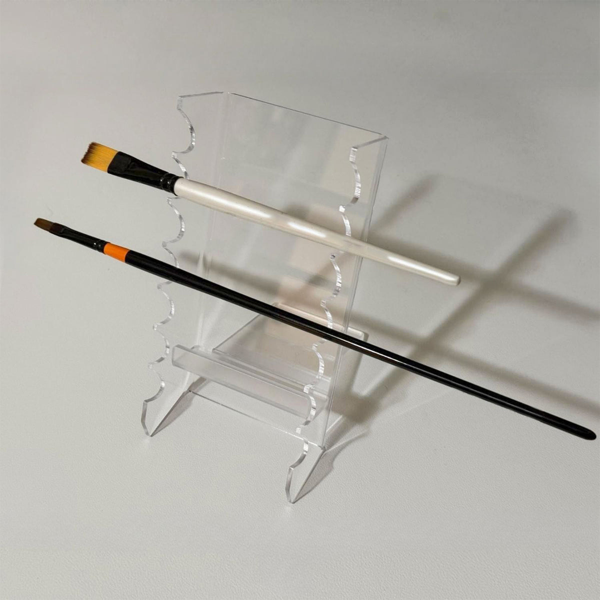 Acrylic Makeup Brush Holder Drying Rack Organizer Clear Stand