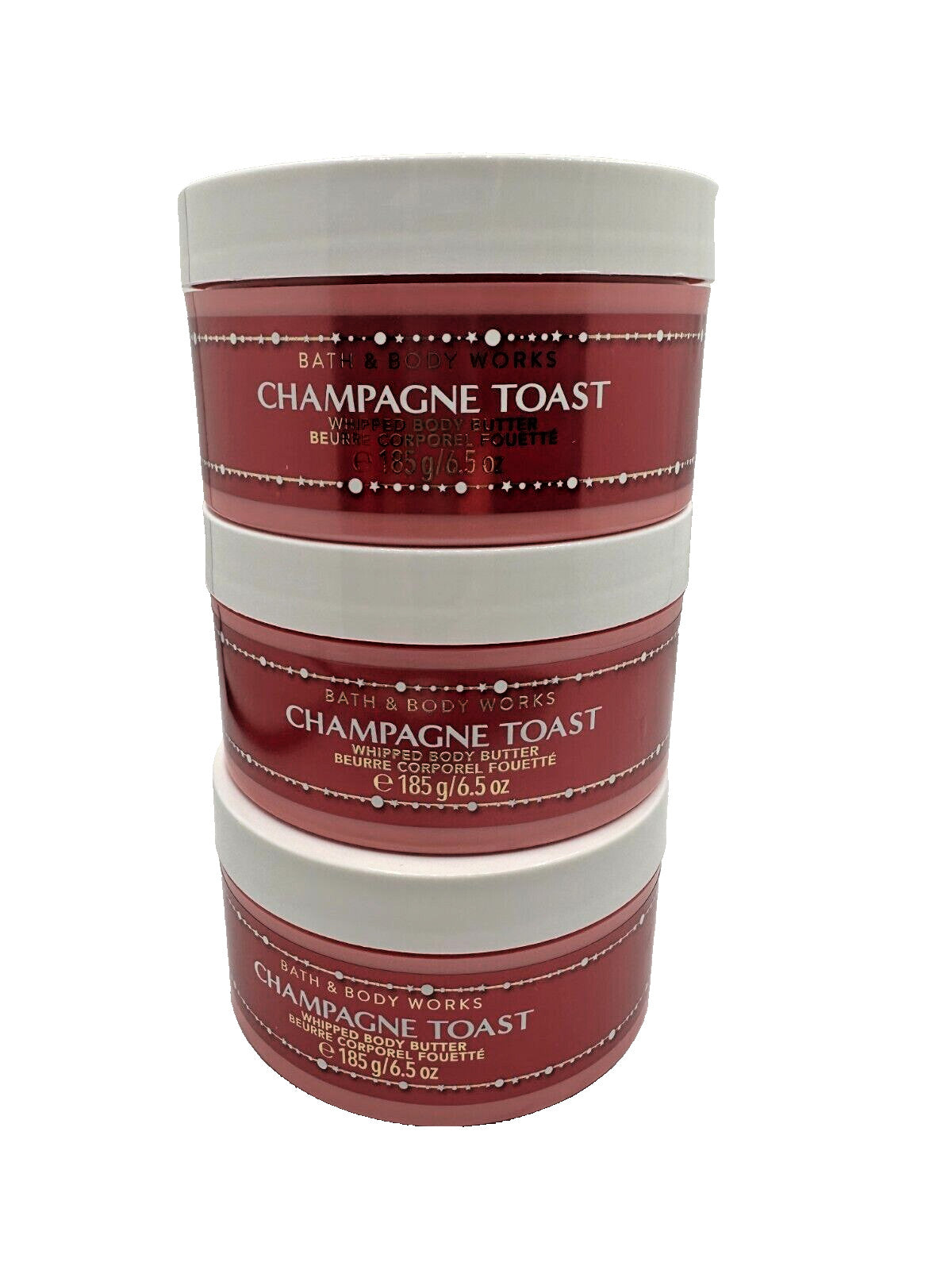Champagne Toast Whipped Body Butter 6.5 oz, Set of 3