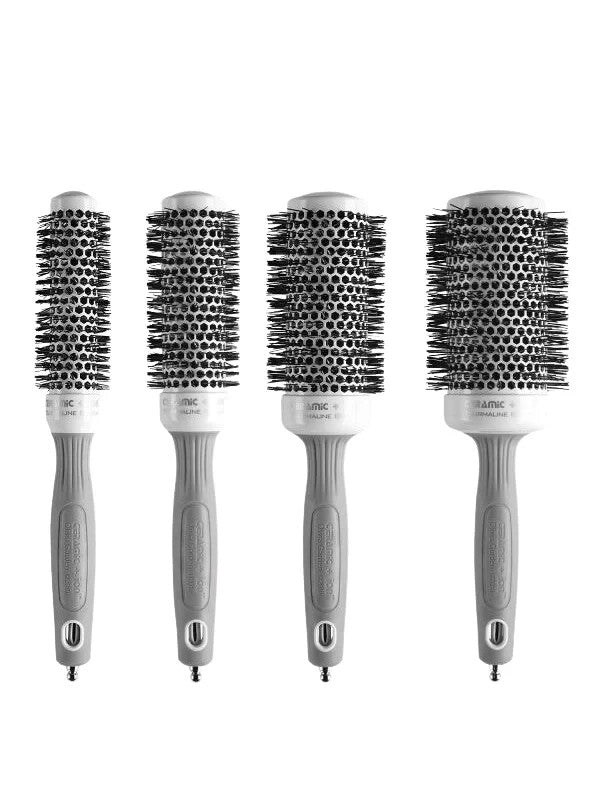 Ceramic Ion Thermal Styling Brush Set - 4 Pieces, Frizz Control & Shine