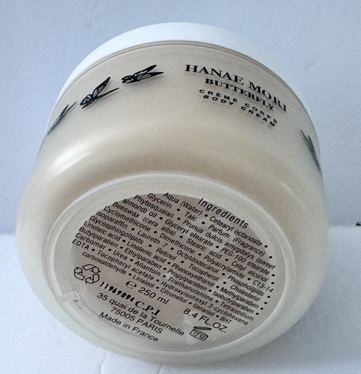 HANAE MORI-BUTTERFLY 8.5 Oz BODY CREAM NEW
