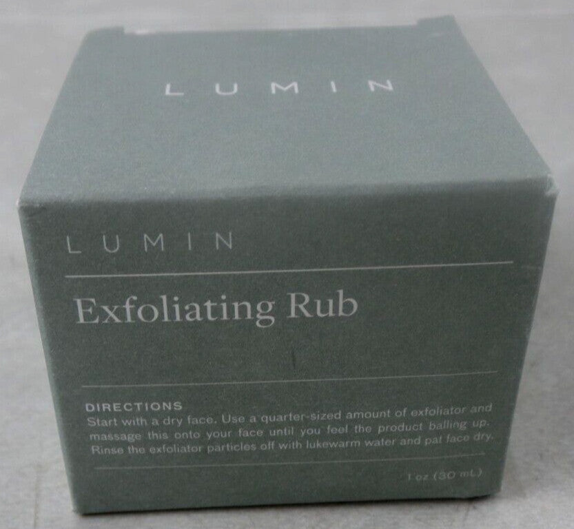 LUMIN Exfoliating Rub - 1 oz Facial Skin Scrub for Brightening & Smoothing
