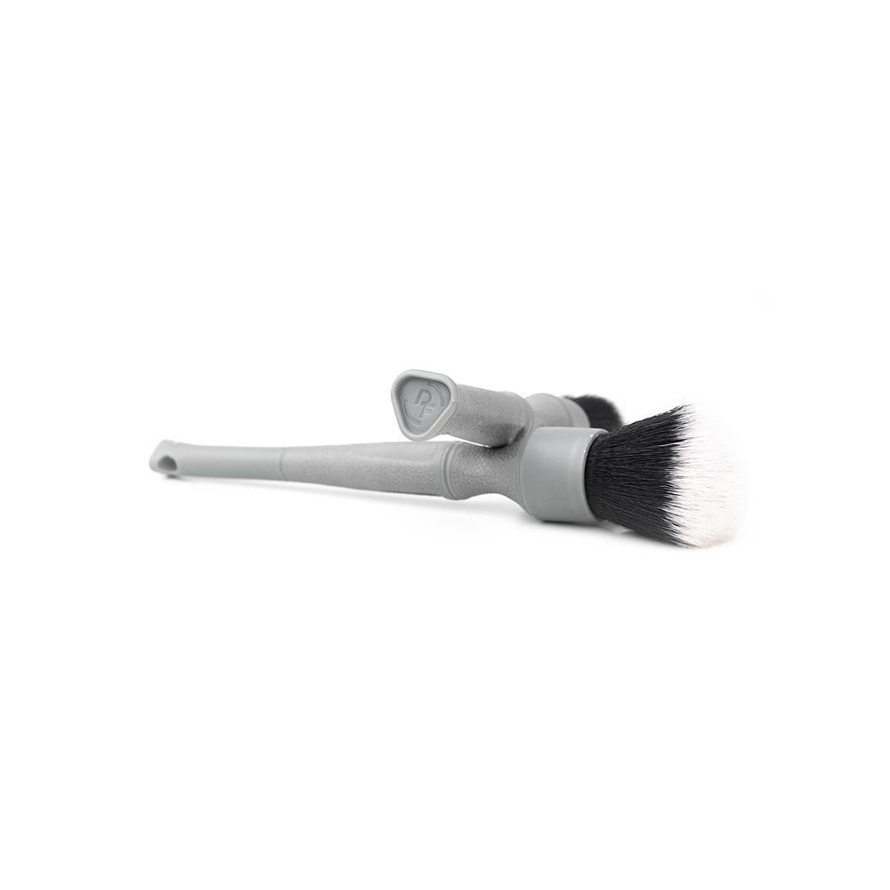 Automotive Fine Detailing Brush Set - Ultra-Soft, Triangular Grip, Gray