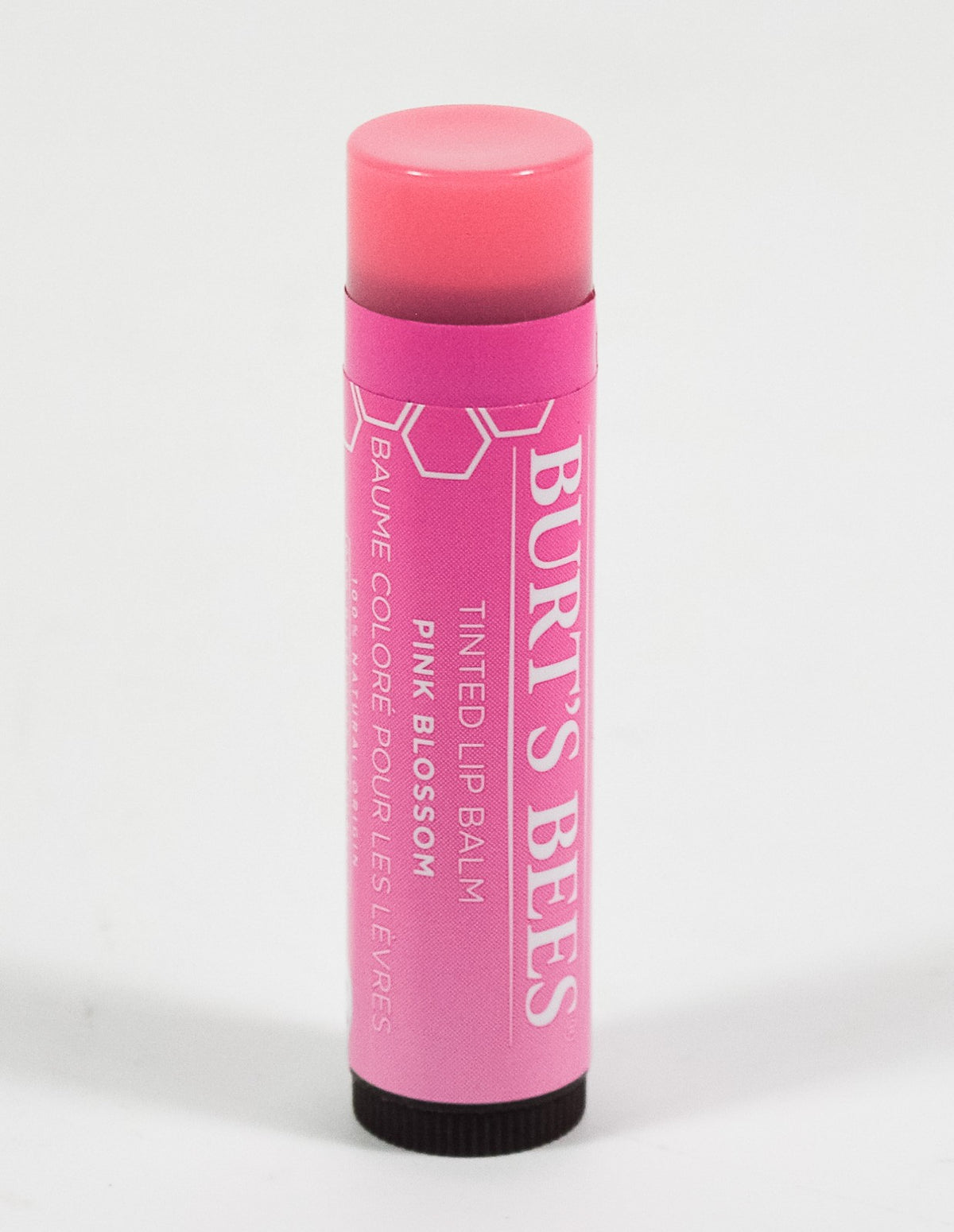 2 Burt's Bees Tinted Lip Balms - Pink Blossom, Natural, 0.15oz Sticks