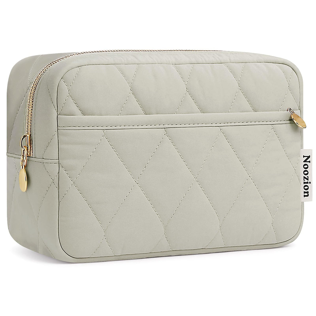 Travel Toiletry Bag with Padded Water-Resistant Nylon Organizer - Camel