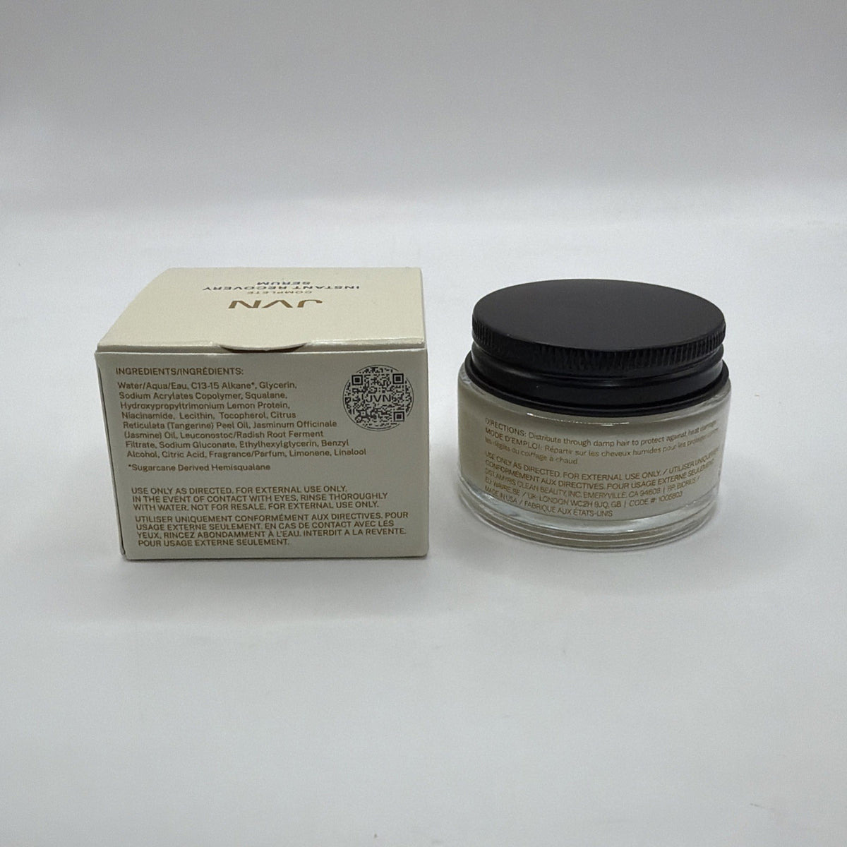 JVN Instant Recovery Leave-In Hair Serum Anti-Frizz 1oz