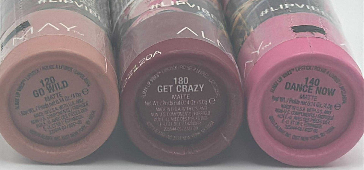 3-Piece Lipstick Set - Matte Lip Vibes by Almay - Sealed Lip Makeup