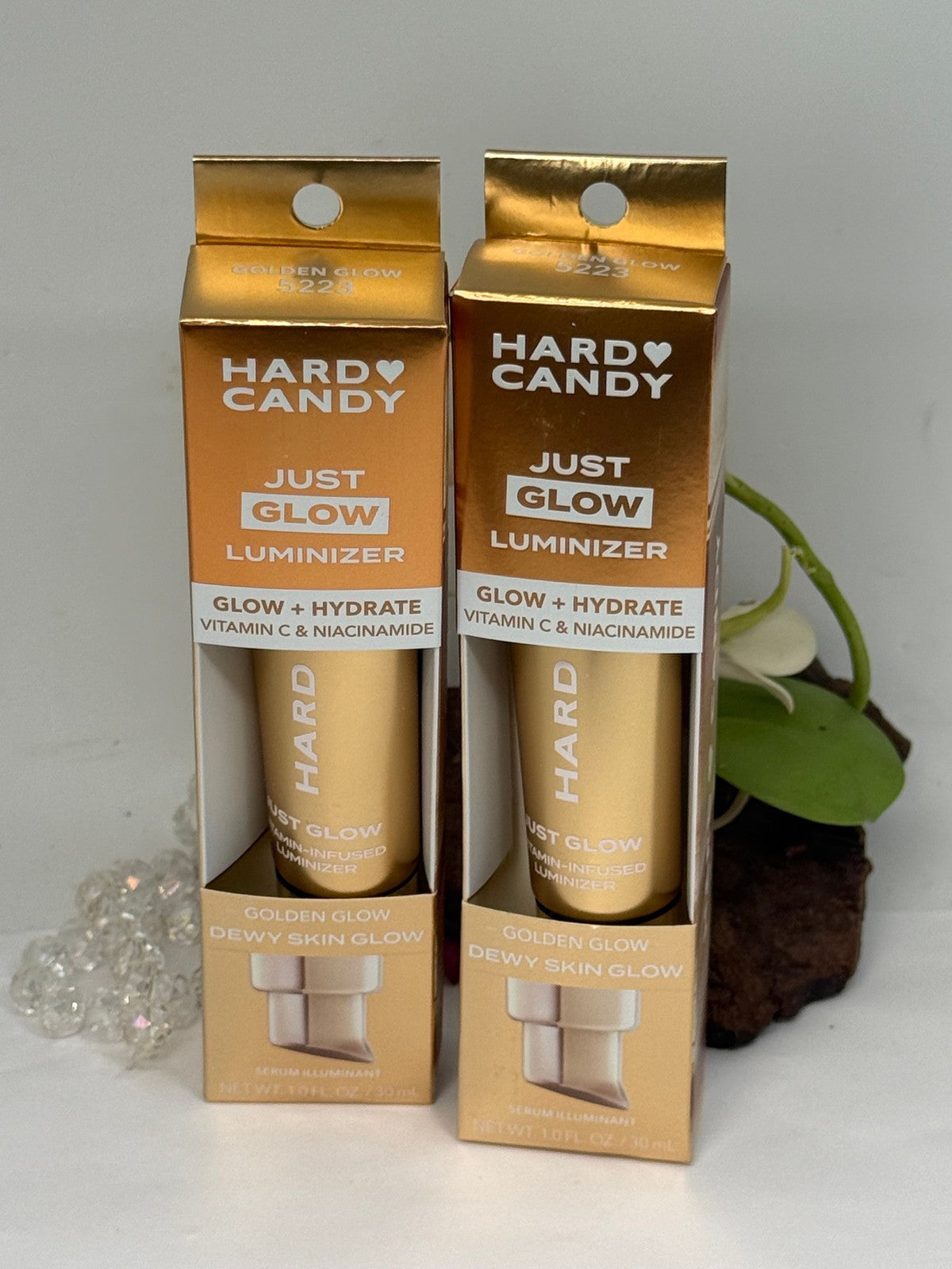 Hard Candy Glow Luminizer Serum - Golden Glow - 2 Pack 1 oz Each - New