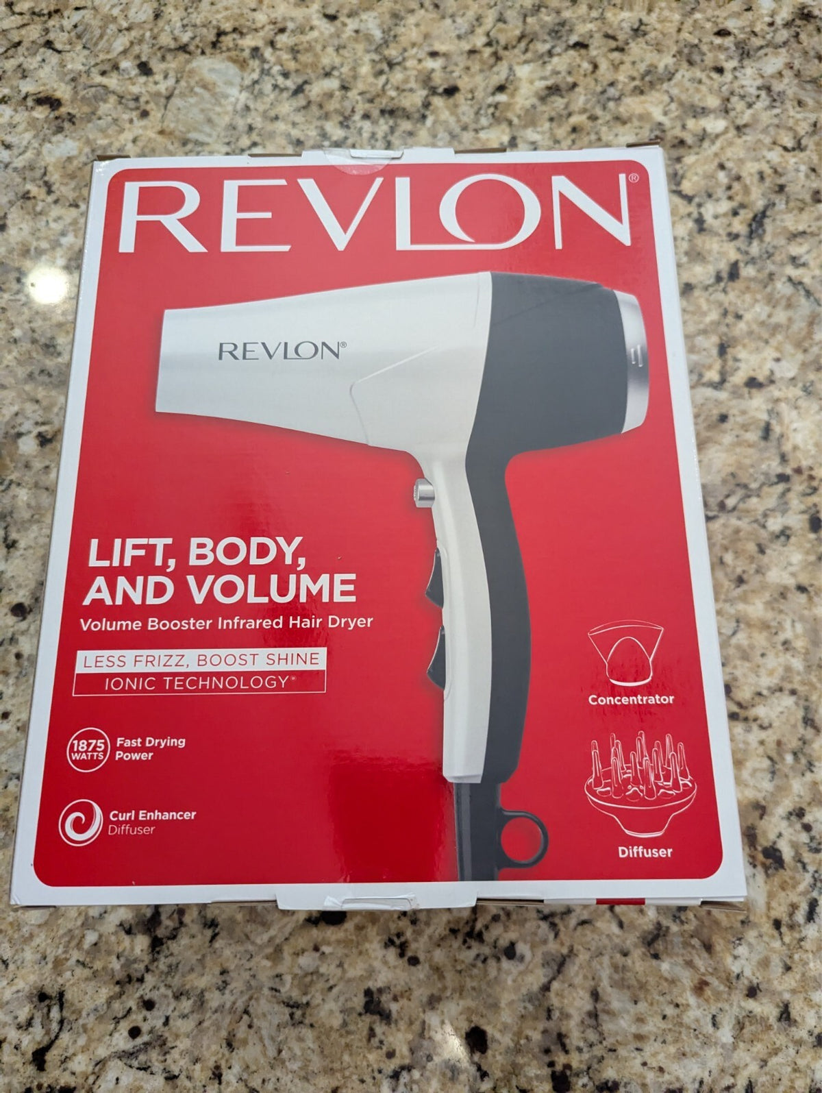 Revlon Volume Booster Hair Dryer with Diffuser RVDR5313 White