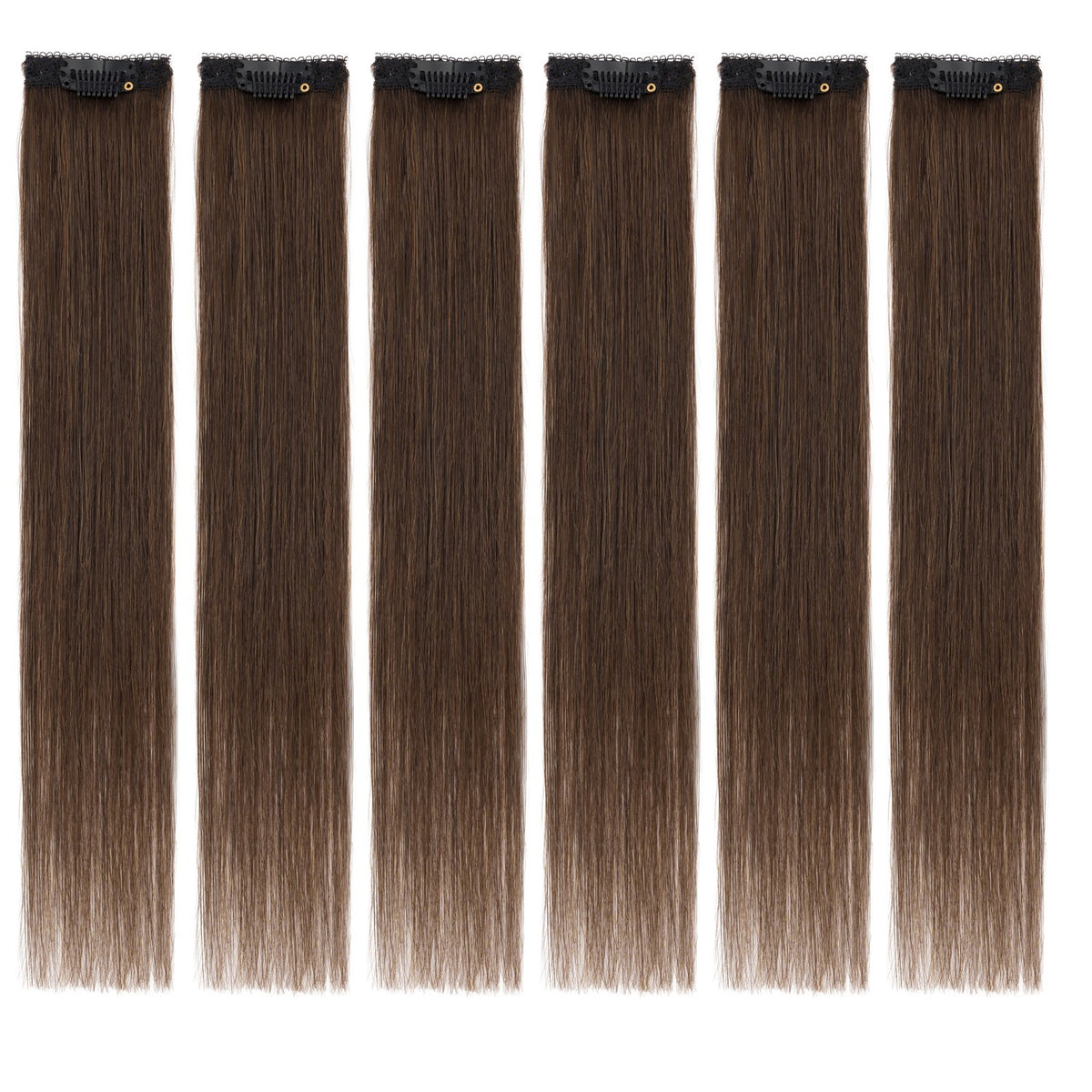 6PCS Clip-In Short Hair Extensions 100% Human Hair, Multiple Colors & Lengths