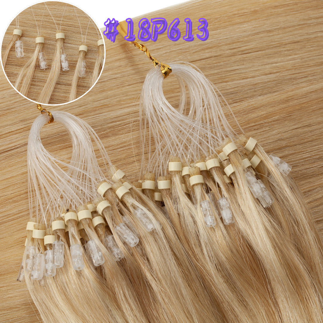Micro Ring Hair Extensions 200G Human Remy Loop Bead Tip Hair Piece