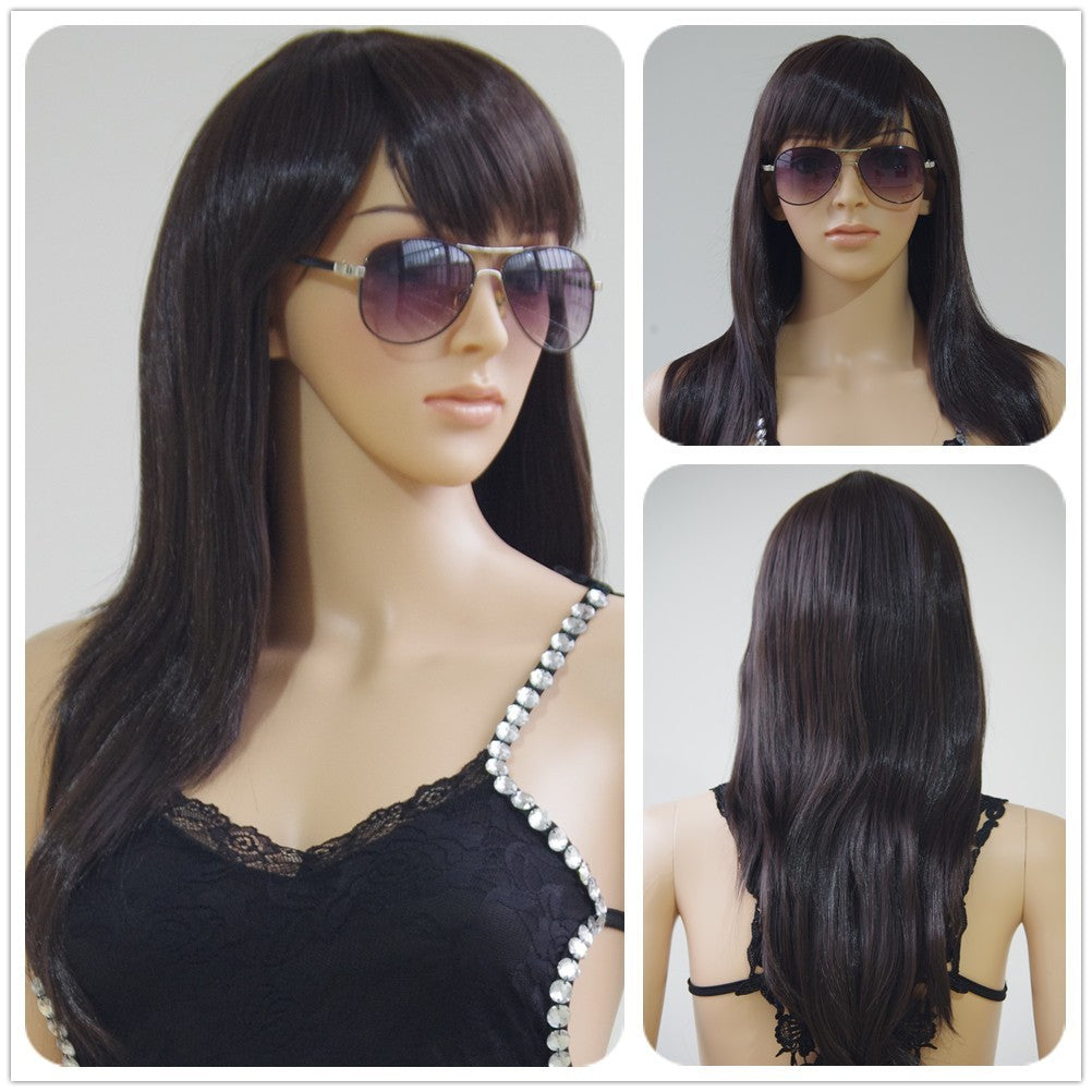 Long Ombre Wigs - Heat Resistant Synthetic Hair, Thick Full Wigs