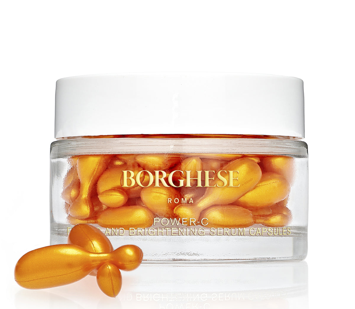 Power-C Firming Brightening Serum Capsules - Skin Care with Vitamin C & E (50 Capsules)