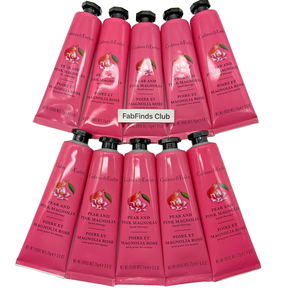 Pear & Pink Magnolia Hand Cream Set - 10 x 0.9oz Travel Size