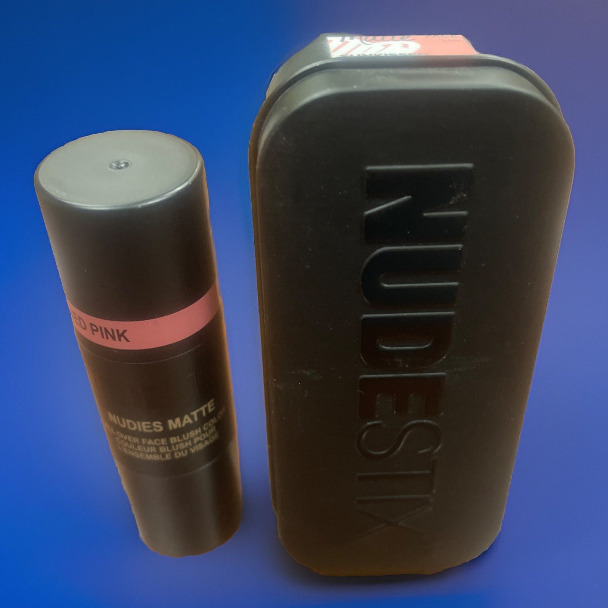 Nudestix Nudies Matte Face Blush Sunkissed Pink with Tin - Natural Makeup