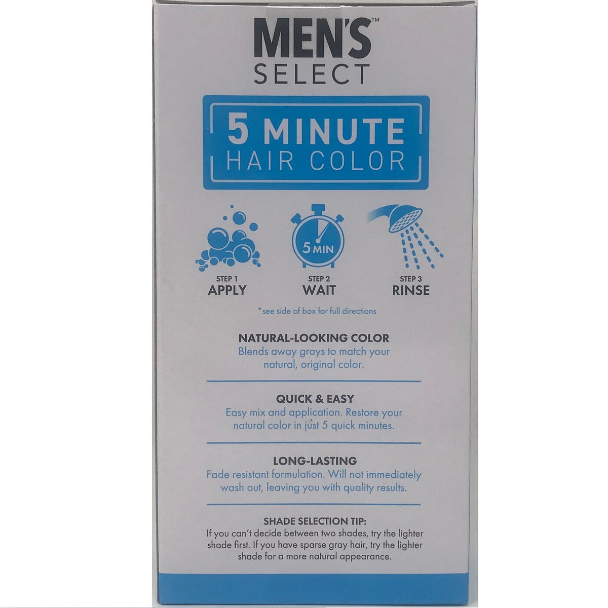 Men's Hair Color Dye Gel - 5 Minute Application - 3 Pack