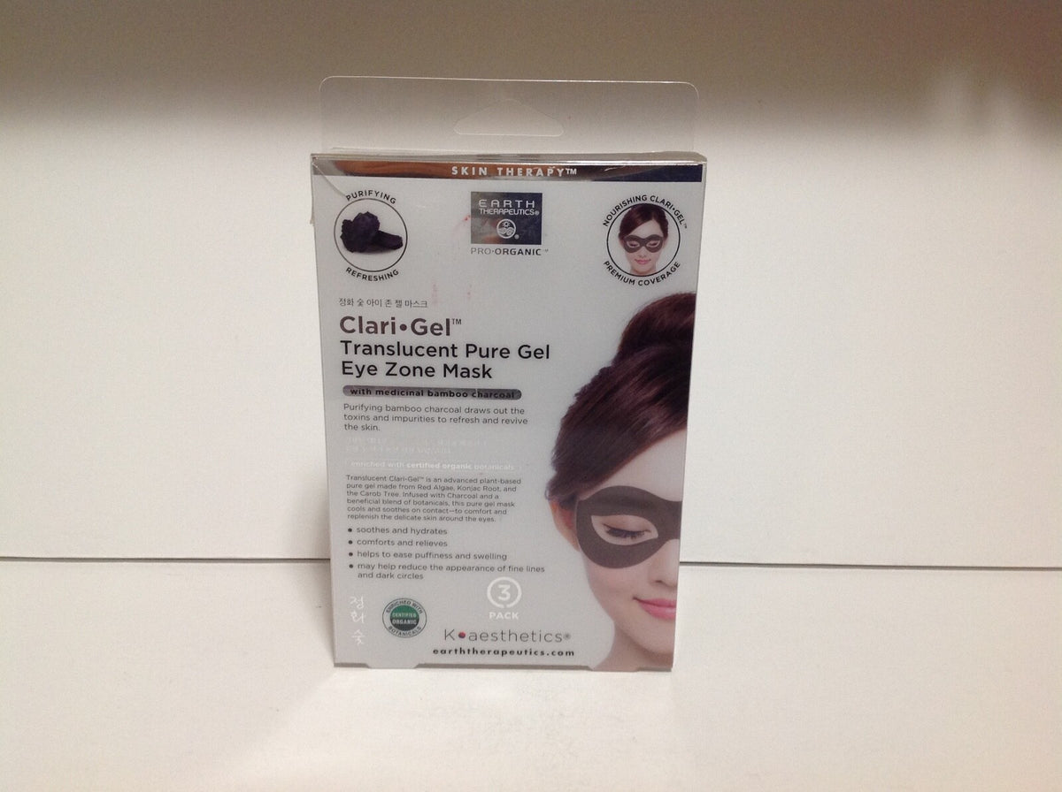 ClariGel Pure Gel Eye Mask with Bamboo Charcoal - 3 Masks