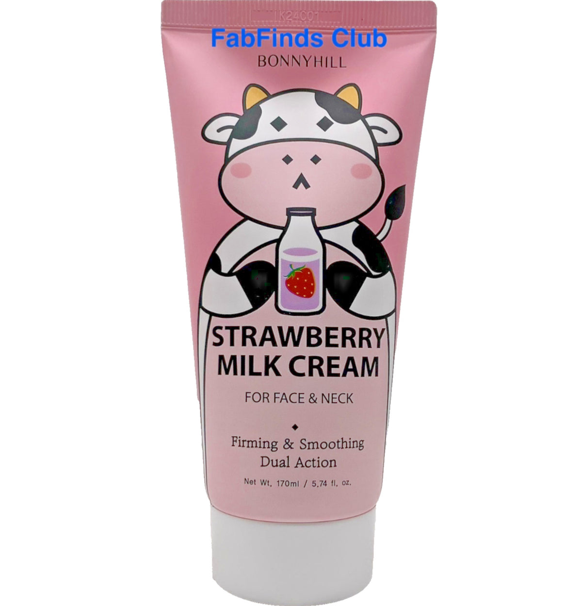 Strawberry Milk Cream for Face & Neck - Korean Skincare