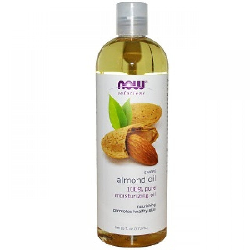 NOW Foods 100% Pure Sweet Almond Oil 16oz Moisturizing Skin 12/28EXP