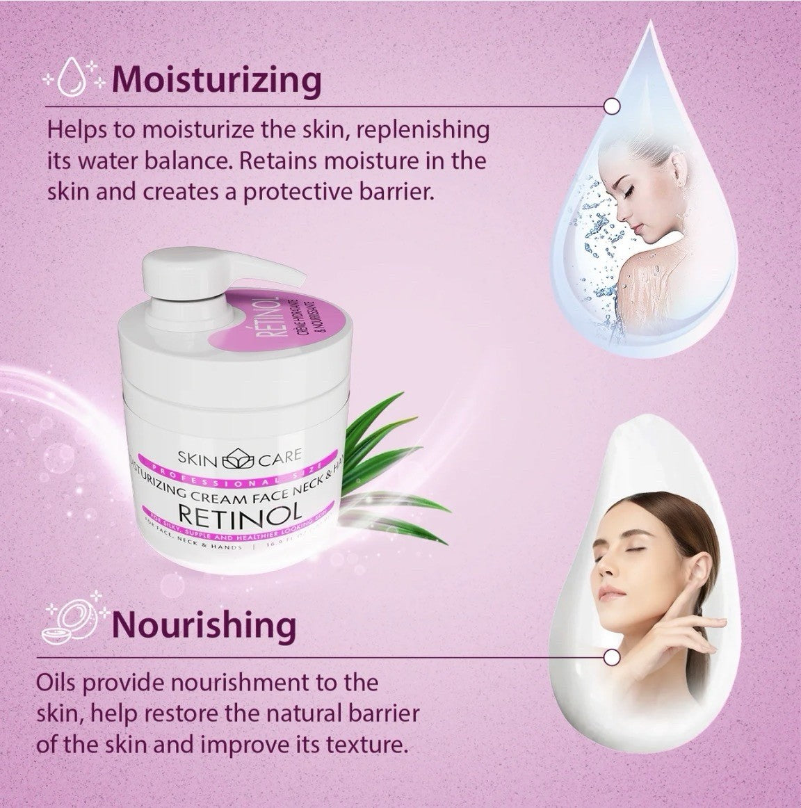 Retinol Anti-Aging & Firming 3-in-1 Skincare Cream - 16.9 oz