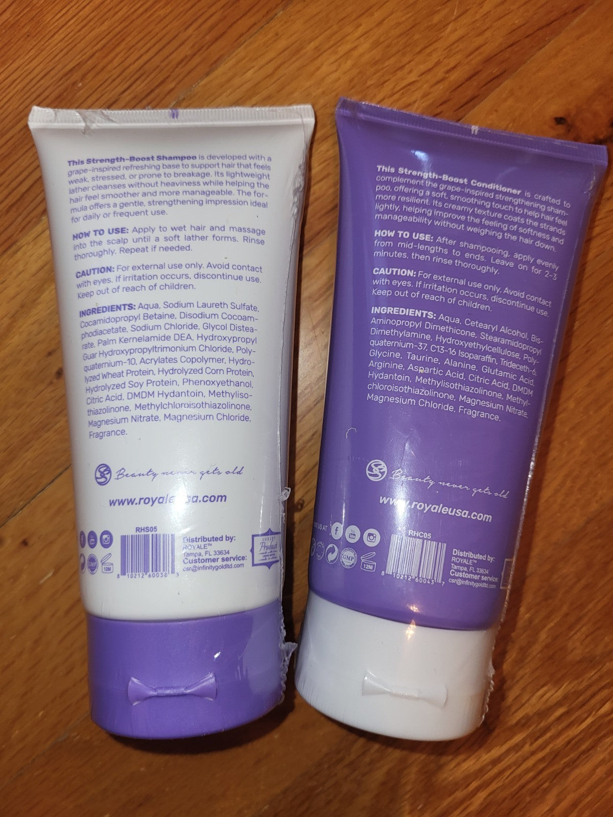 Royale Rescue Strength-Boost Shampoo & Conditioner Set, Grape Scent