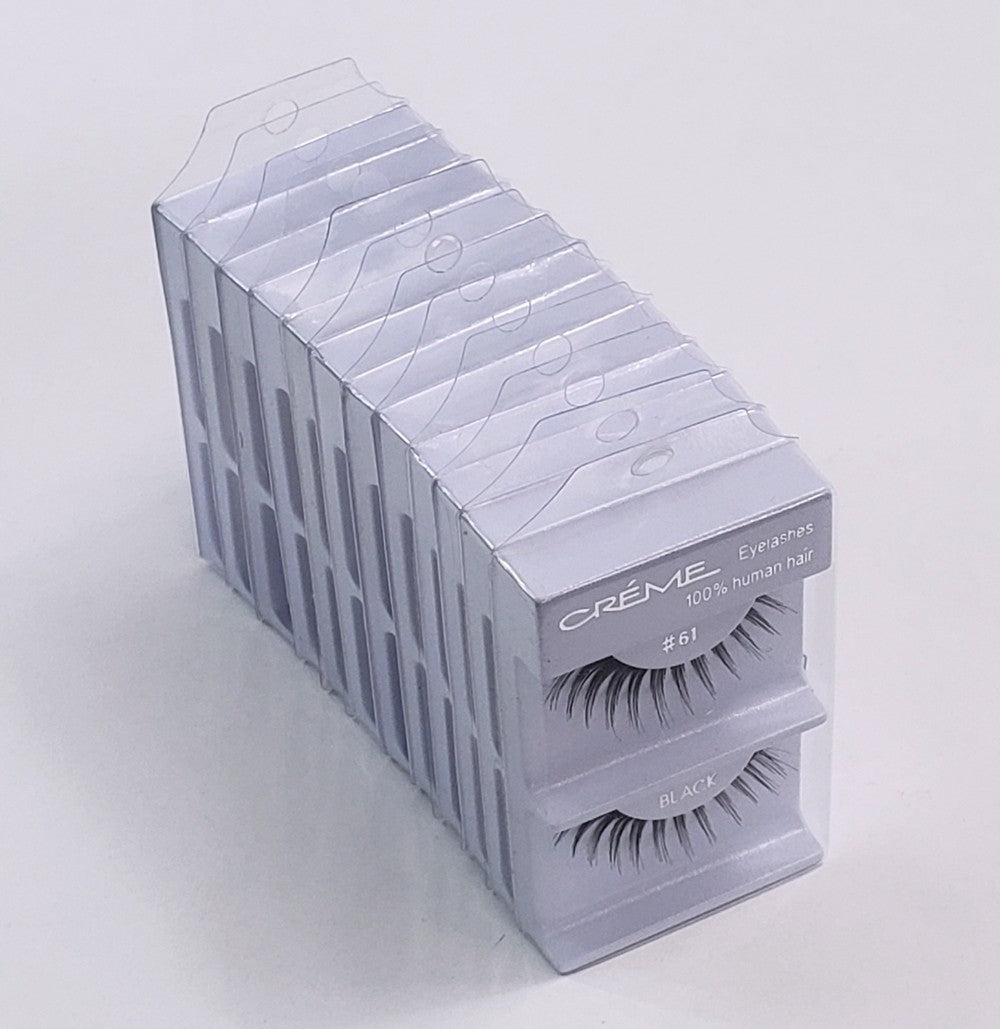 Human Hair False Eyelashes Pack - Natural Touch, Handmade, Light & Soft