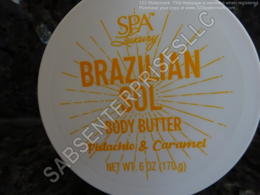 Spa Luxury Brazilian Sol Body Butter - Pistachio & Caramel, 6 oz (6-Pack)