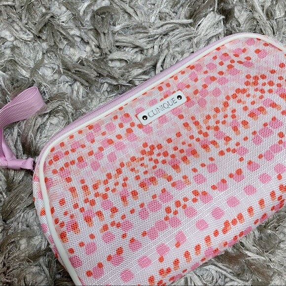 Makeup Clutch Bag - Pretty Love Red Lips Cosmetic Organizer