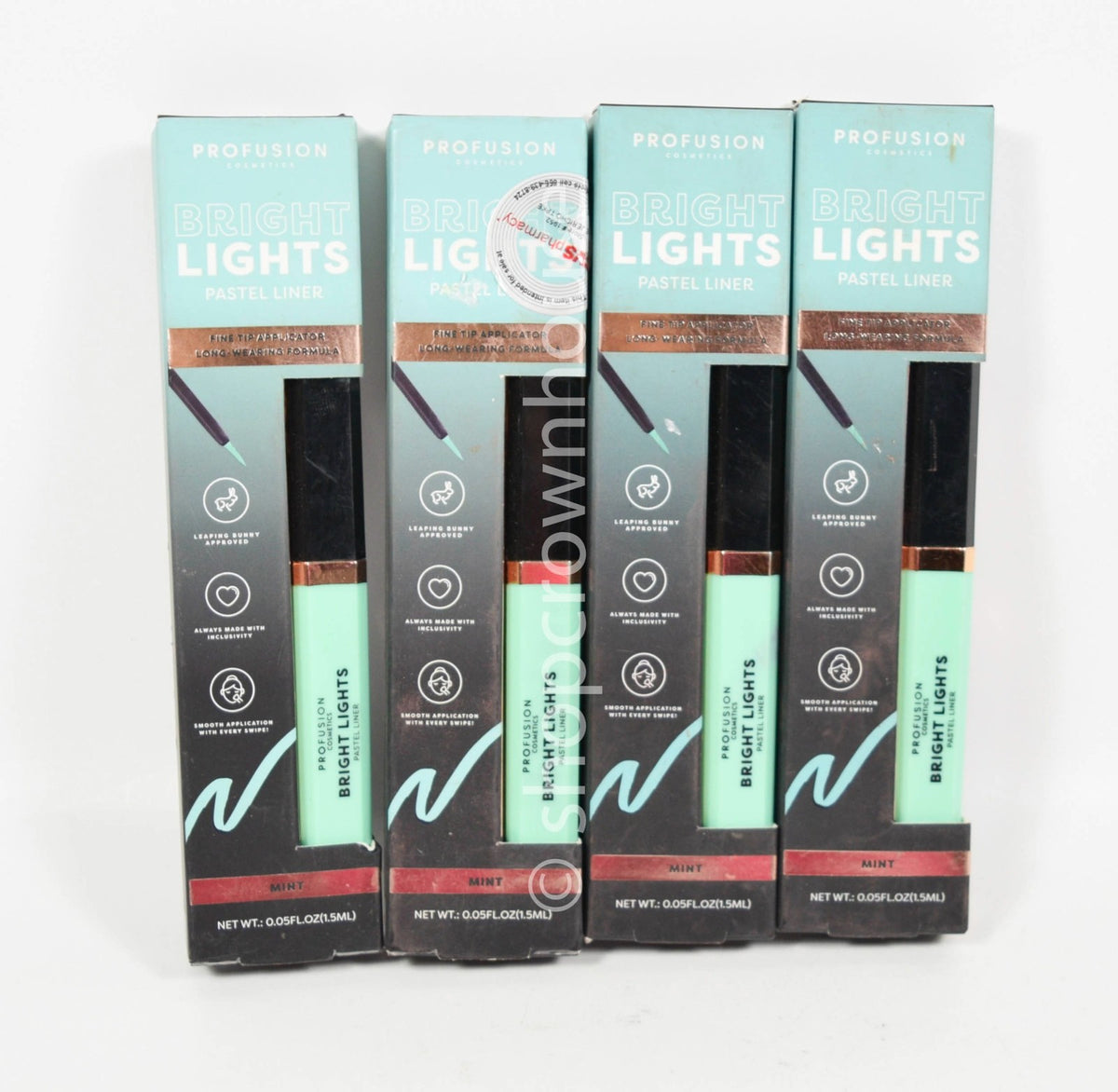 Bright Lights Pastel Lip Liner Set - Mint, 4-Pack, Long-Lasting Makeup