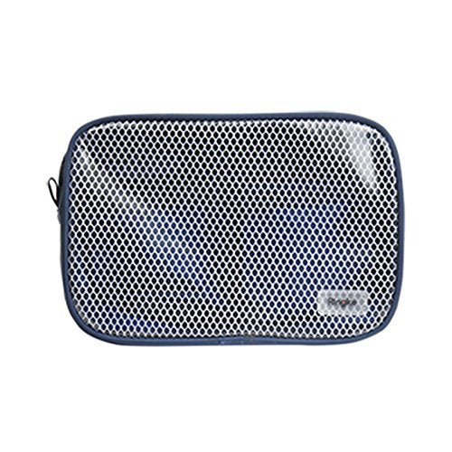 Travel Organizer Pouch with Mesh & Transparent Divided Pockets