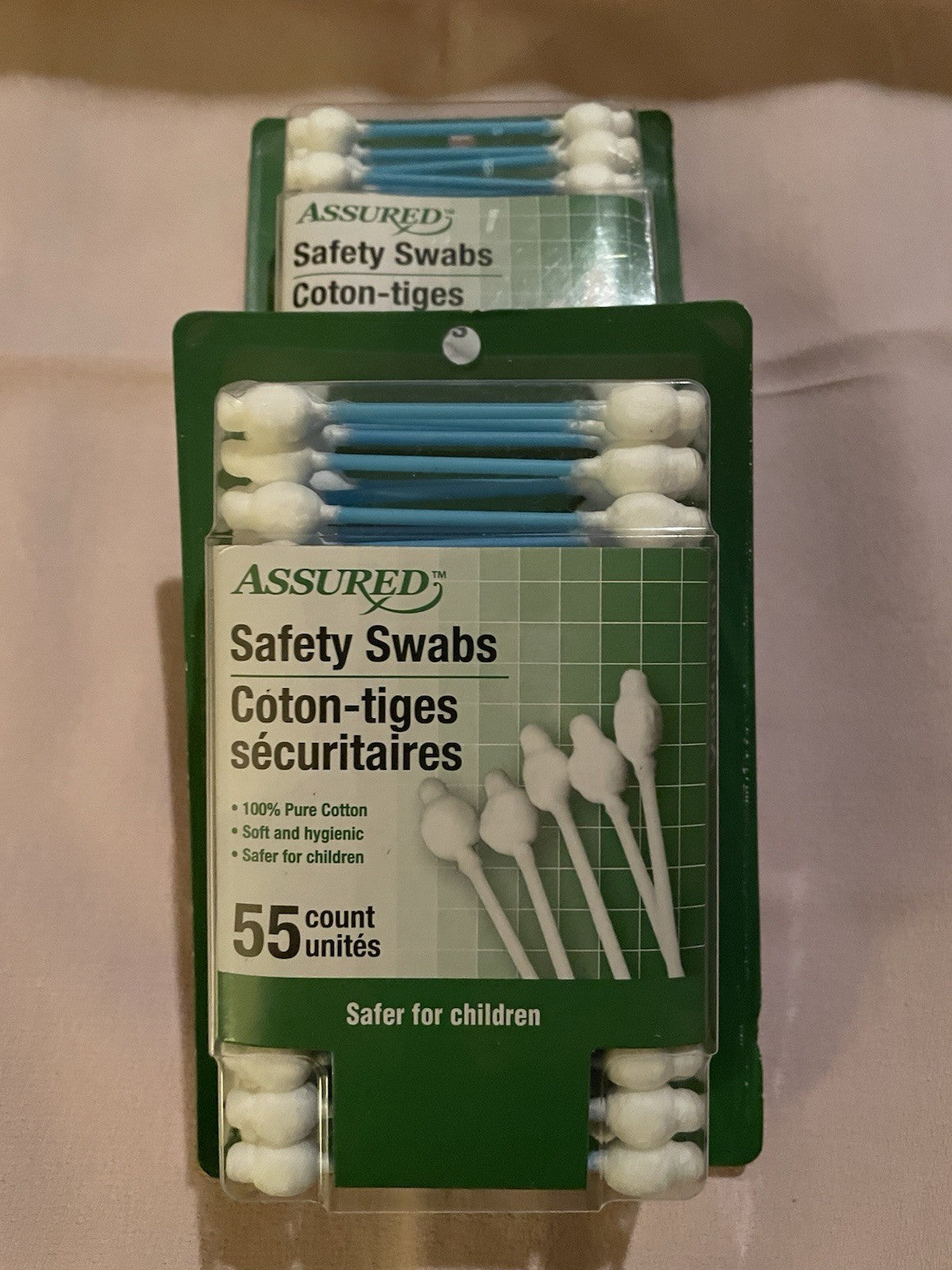 Blue Cotton Swabs 3 Inch Safety Swabs for Personal Care - 110 Pack