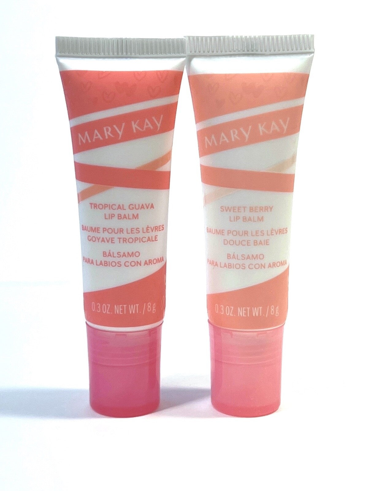 Limited Edition Lip Balm Set - Sweet Berry & Tropical Guava, Hydrating, Full Size