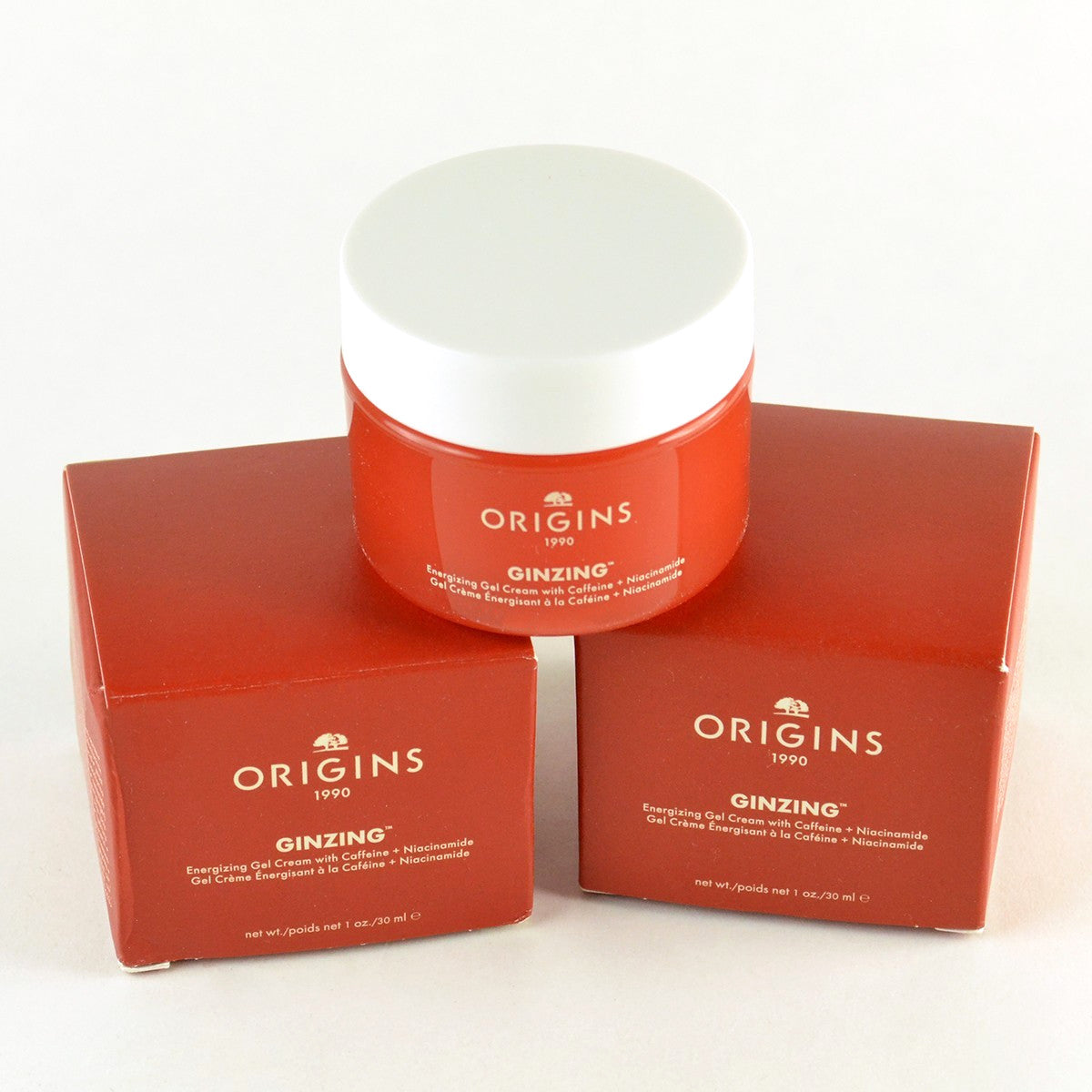 Origins Ginzing Energizing Gel Cream Set with Caffeine & Niacinamide - 2 x 30mL
