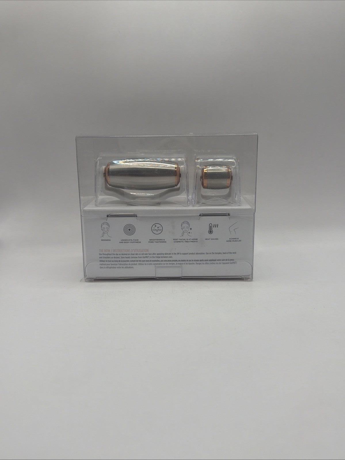 Skin Icing Cryo Roller Duo Attachments for Eyes Face Body - Beauty Tool
