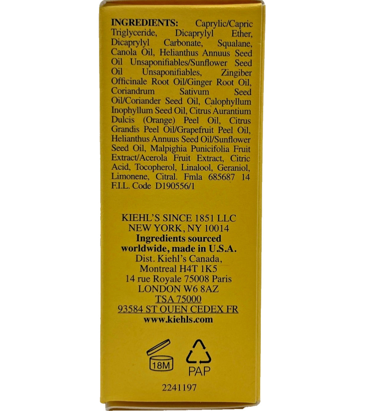 Kiehl’s Daily Reviving Concentrate Oil - Travel Size Skin Care, 0.5oz