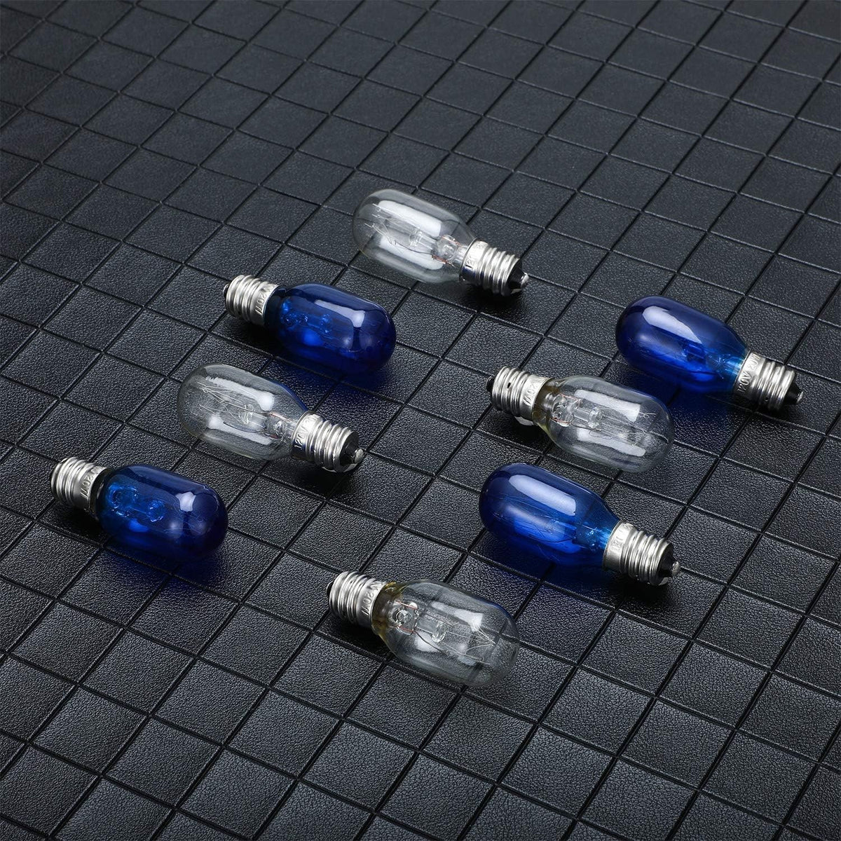 Incandescent Makeup Mirror Bulbs 20W Replacement Lights - Blue & Clear