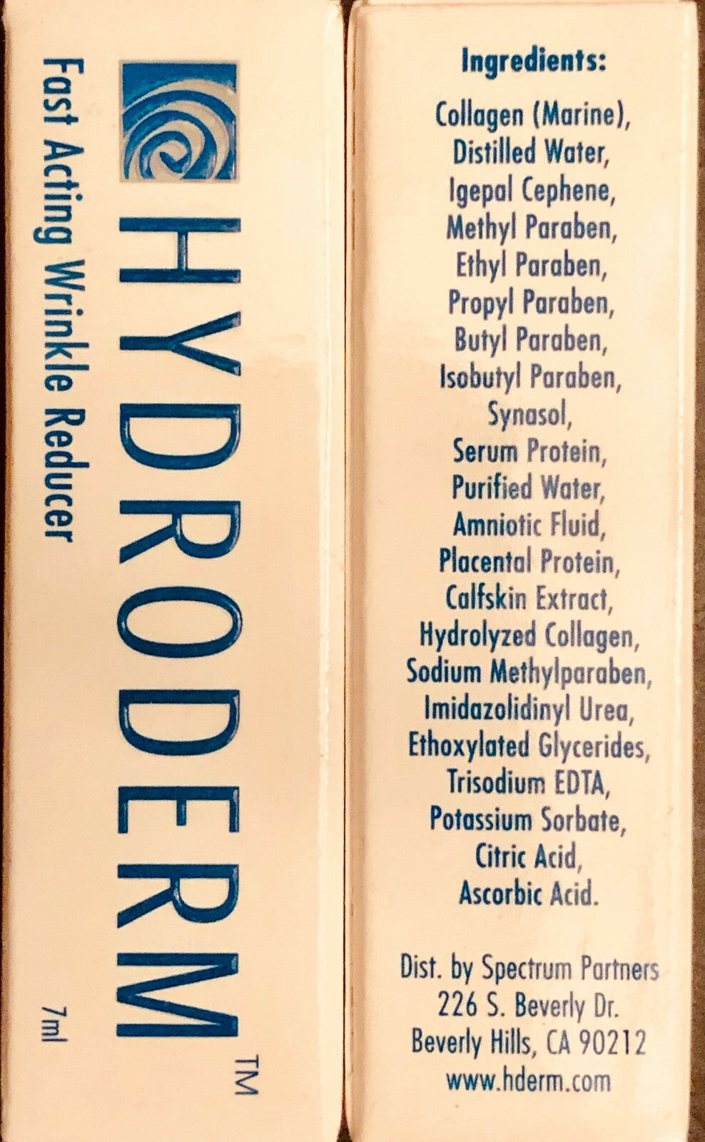 Hydroderm Face Wrinkle Reducer Serum - 2 Bottles, 7ml Anti-Aging Serum USA