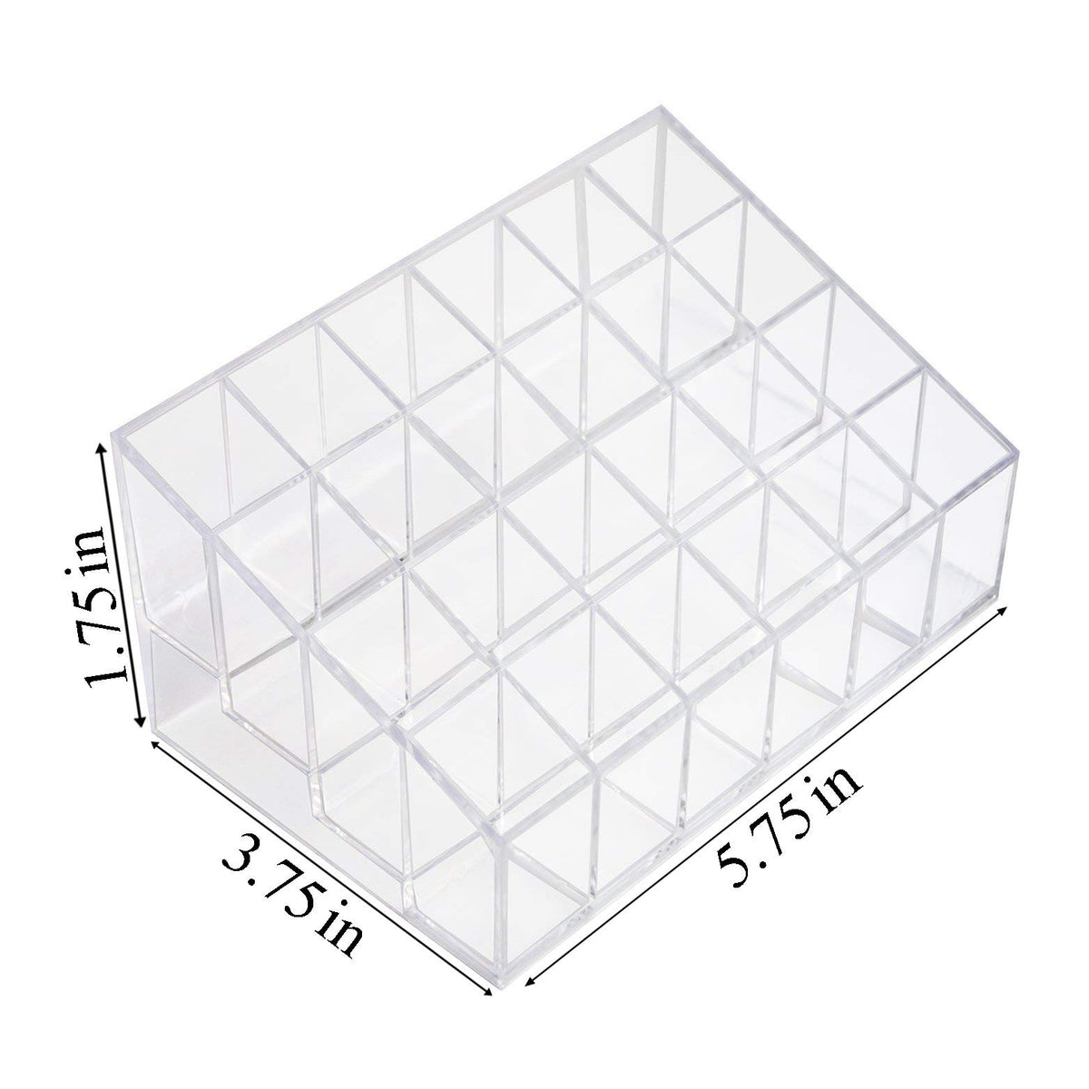 Transparent Makeup Organizer with Multiple Compartments - Clear Cosmetic Storage Box