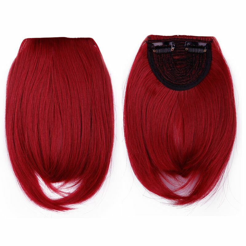 Clip-In Hair Bangs Extensions - Wispy, Natural, 9-inch Styles