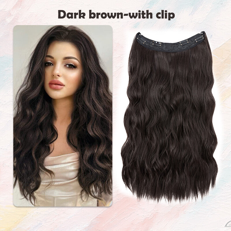 Hair Extensions with Elastic Band & Miracle Ring - Thick, Real Hair