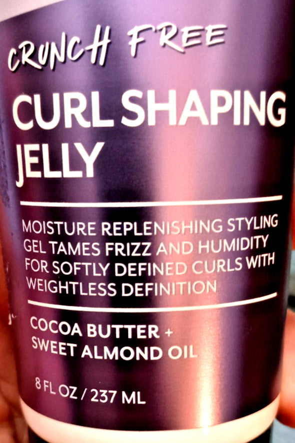 Curl Shaping Jelly with Cocoa Butter and Almond Oil - 8 oz for Curly Hair