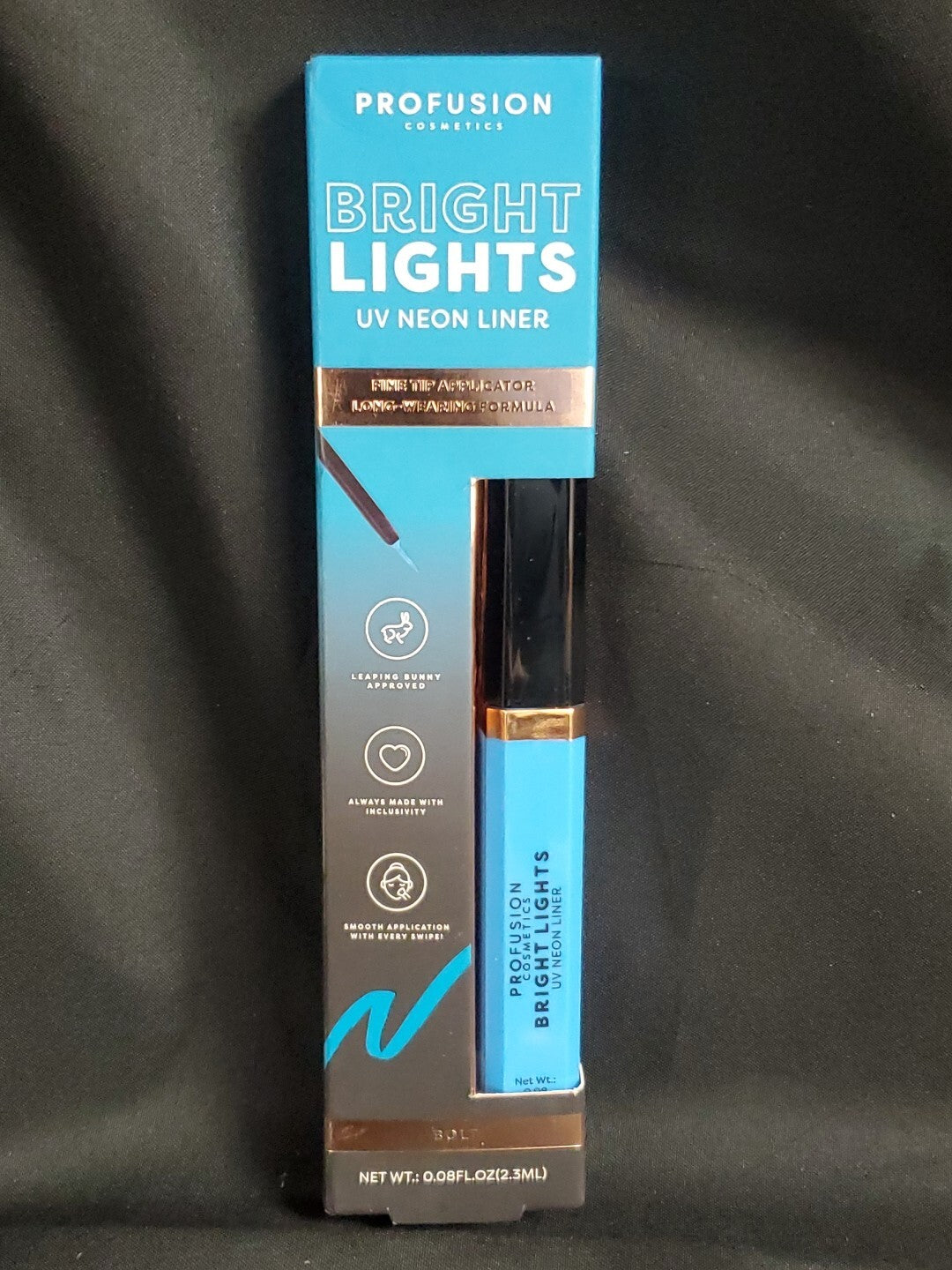 UV Neon Lip Liner Bright Lights Bolt Blue Waterproof Makeup