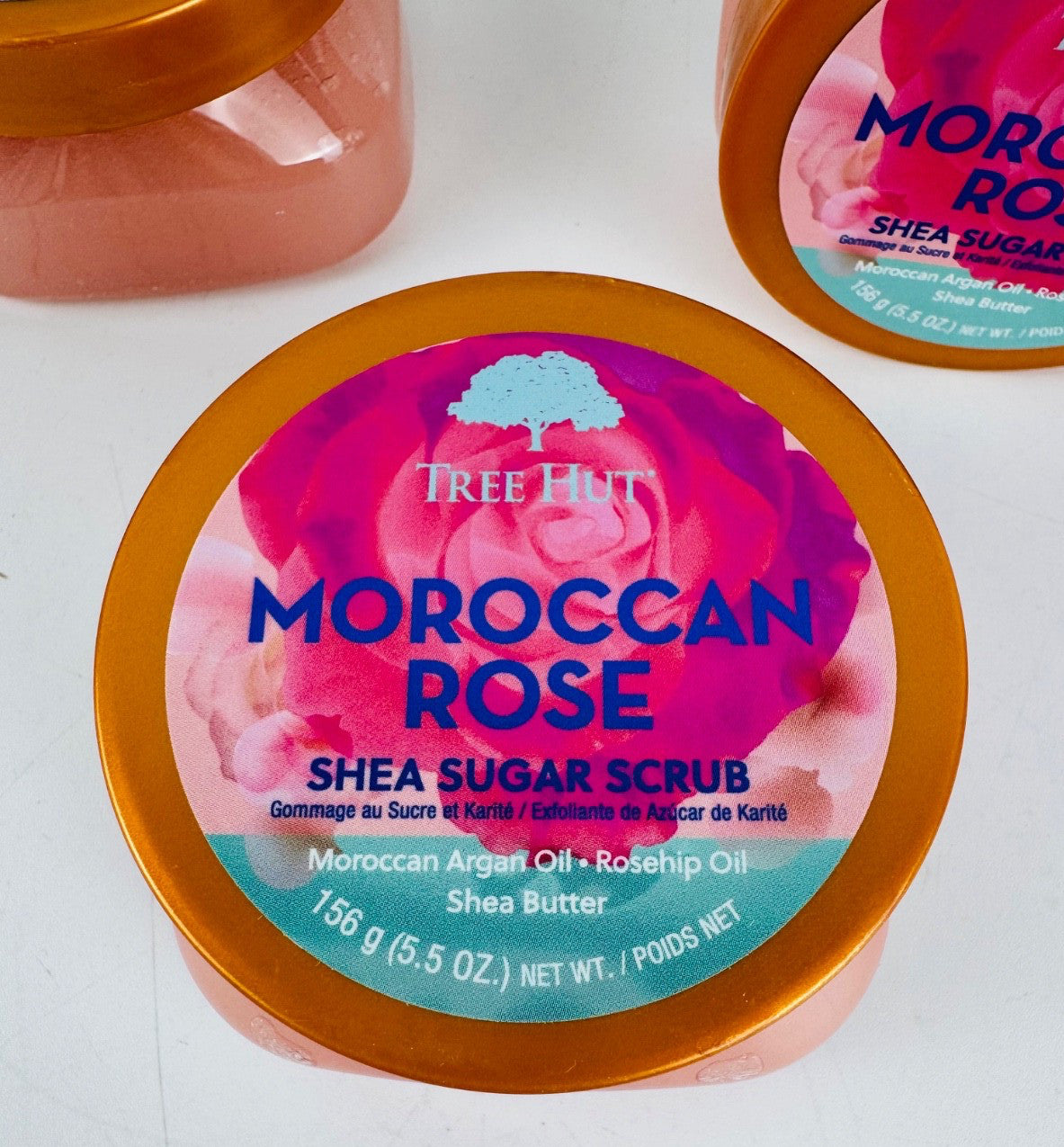 Tree Hut Moroccan Rose Bundle Body Lotion & Shea Sugar Scrub 12 Items