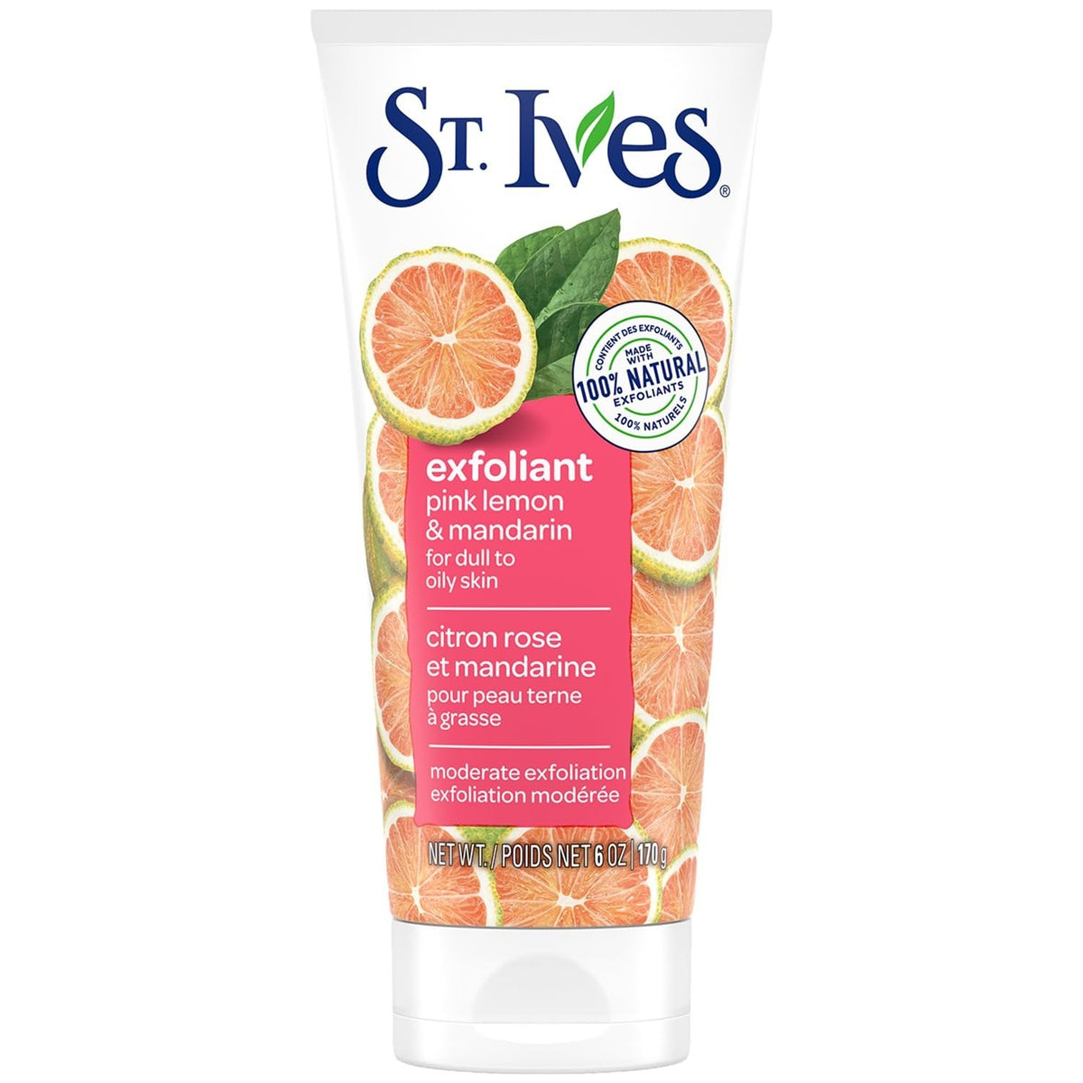All-Natural Face Scrub Pink Lemon & Mandarin Paraben-Free 5.07Oz