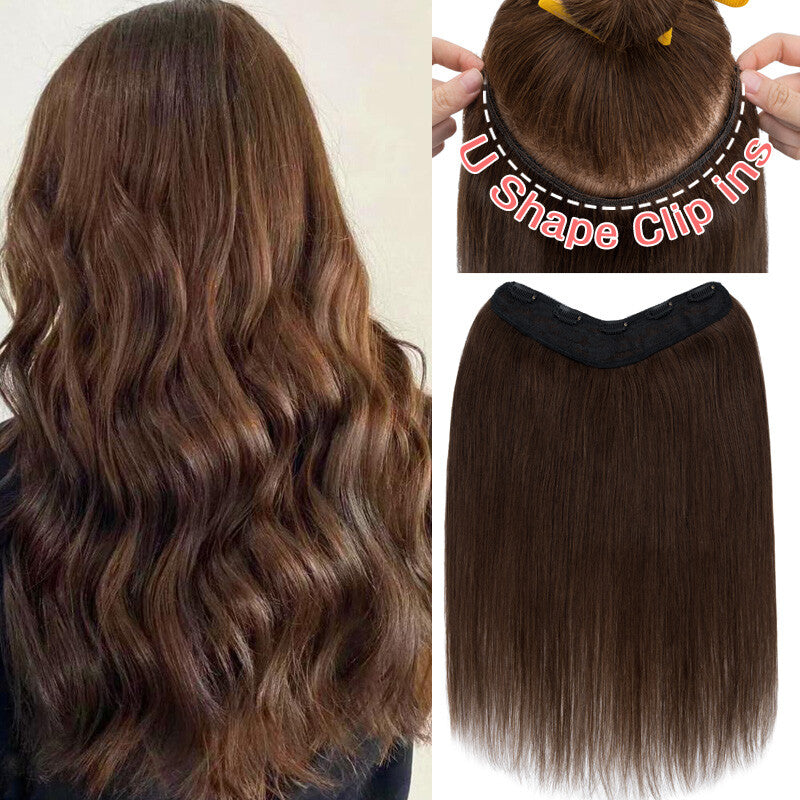 Full Head Clip-In Human Hair Extensions Thick Weft 100g - Multiple Colors & Lengths