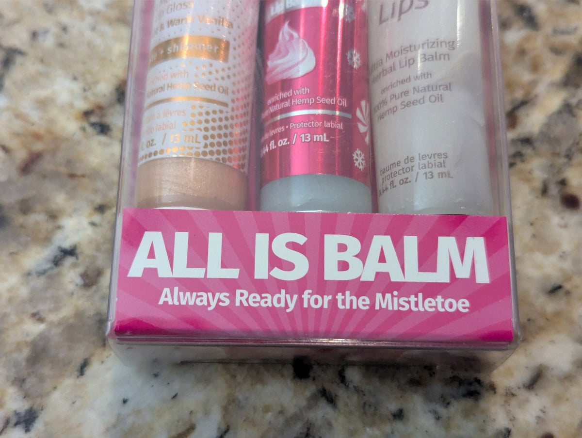 Limited Edition Holiday Lip Balm Set - Glow Getter Peppermint 3 Pack