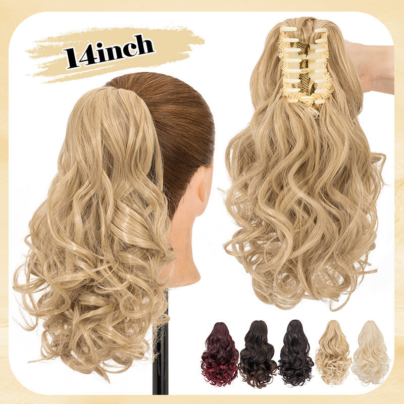 Thick Wavy Claw Clip Ponytail Hair Extension - Natural Look