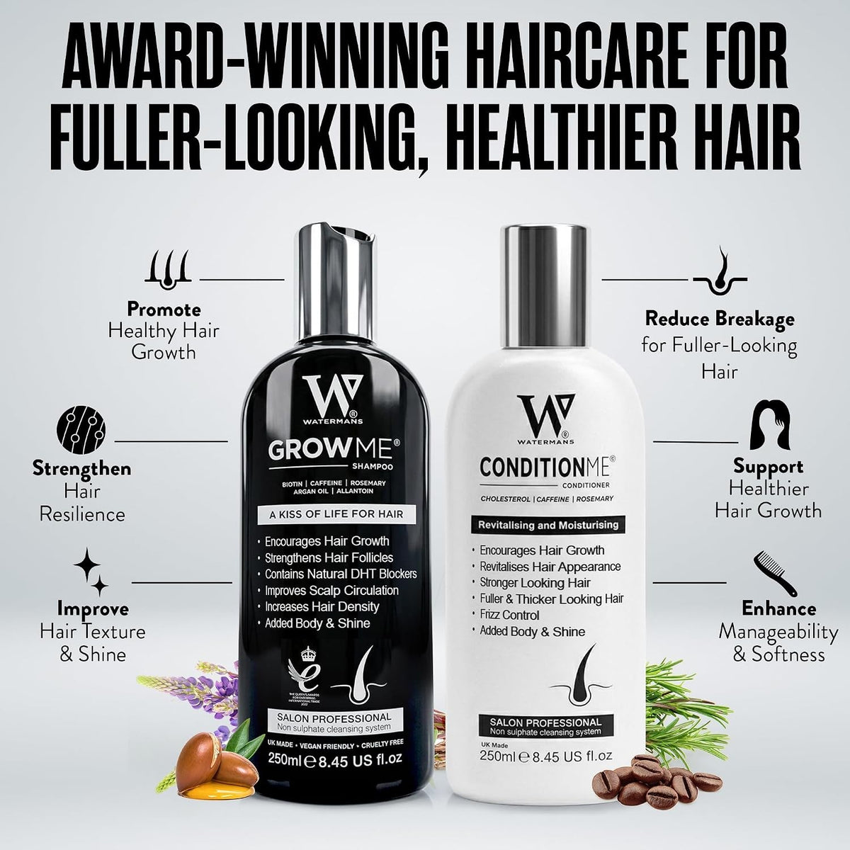 Biotin Shampoo & Conditioner Set with Argan Oil